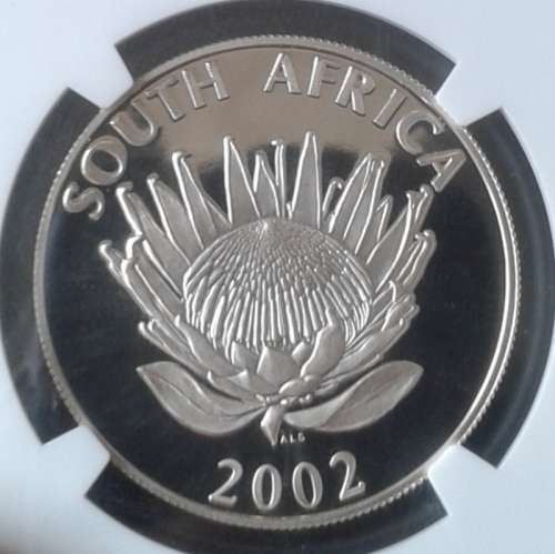 2002 JHB World Summit proof silver R1 NGC PF68 Ultra Cameo (high grade)