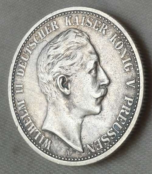 Nice 1907 German States Prussia silver 2 Mark in XF+