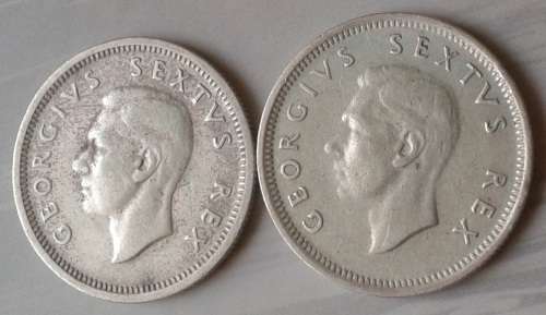 1950 Union silver sixpence as per images