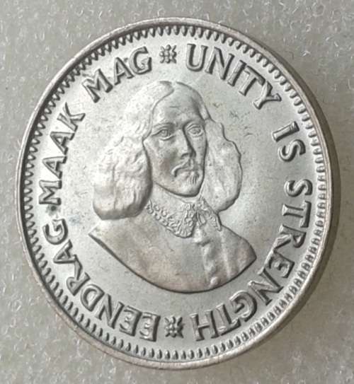 Scarcer 1963 Republic silver 2 1/2c in unc