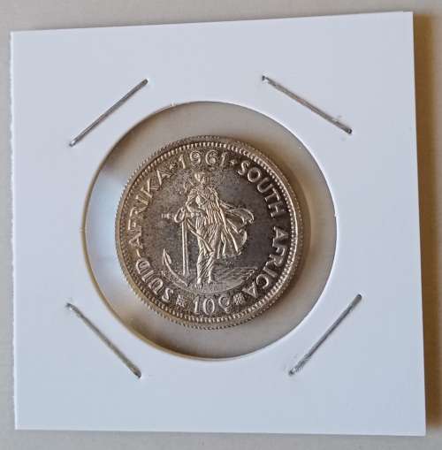1961 van Riebeeck proof silver 10c