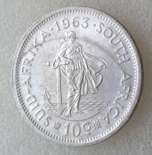 1963 Republic uncirculated silver 10c