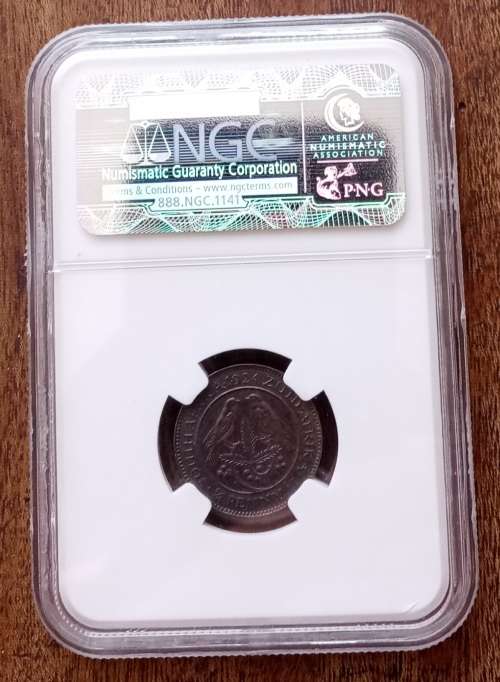 1924 Union 1/4 Penny NGC AU50 BN (high grade)