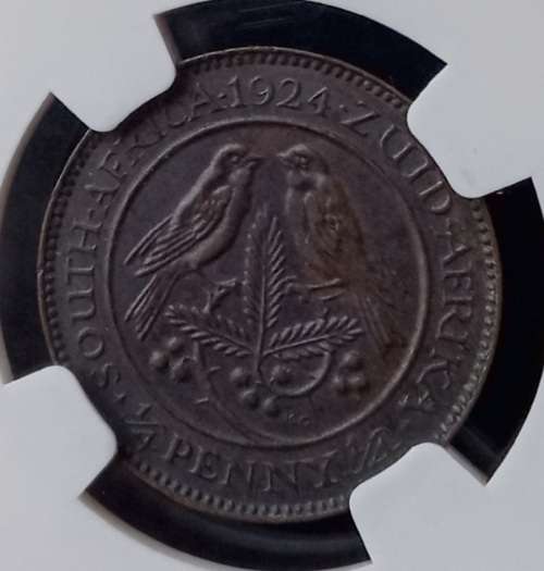 1924 Union 1/4 Penny NGC AU50 BN (high grade)