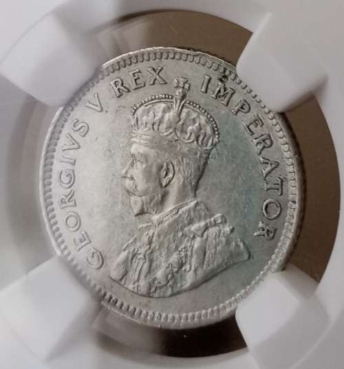 1926 Union silver sixpence NGC AU50 (High grade)