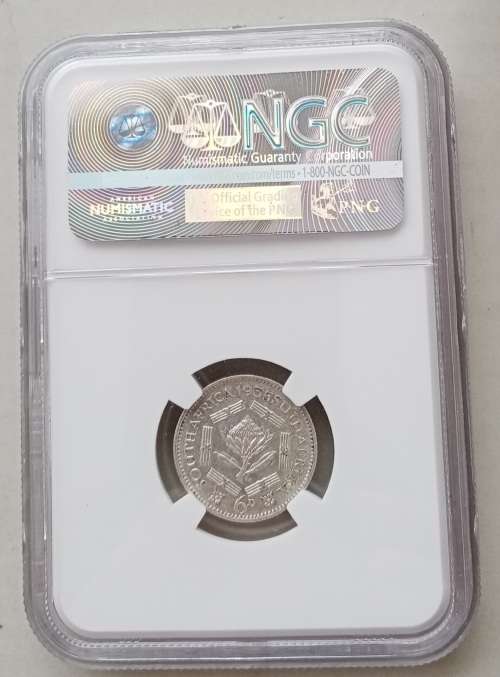 1935 Union silver sixpence NGC XF45