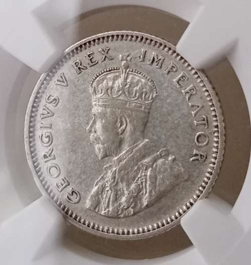 1935 Union silver sixpence NGC XF45