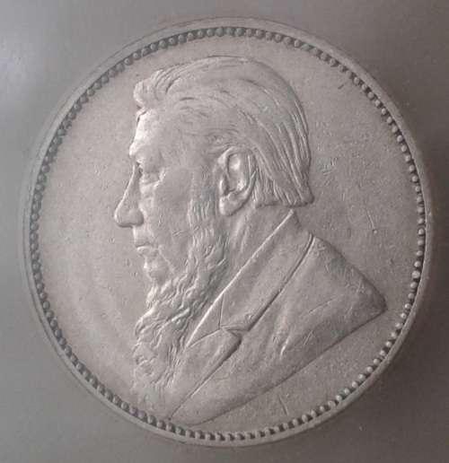 1896 ZAR Kruger silver shilling SANGS VF30