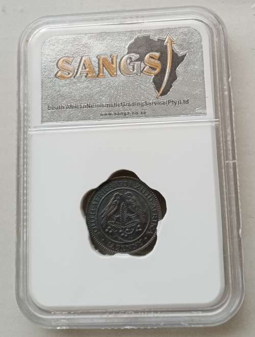 1931 ZUID 1/4 penny SANGS AU58 (High grade)