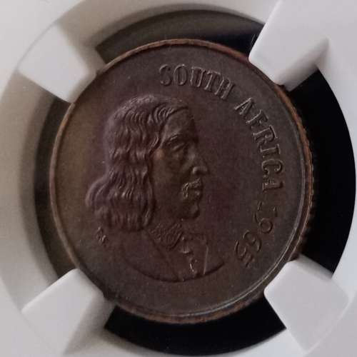 Scarce 1965 English 1c NGC MS62 BN (mintage: 1180)
