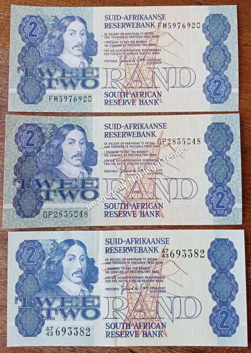 Lot of x3 GPC de Kock 1980s R2 notes