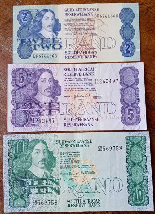 1980s R2/R5 and R10 note set