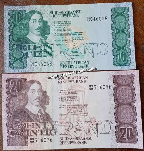 Nice 1980s R10 and R20 note set