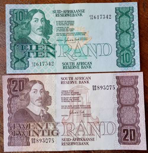 Nice 1980s R10 and R20 note set