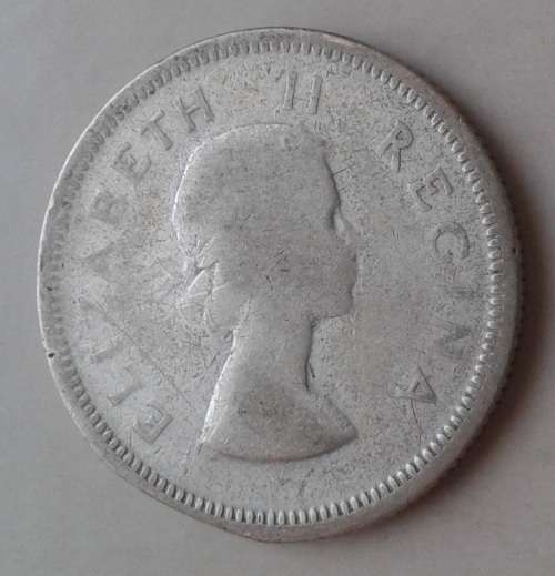 1953 Union silver shilling