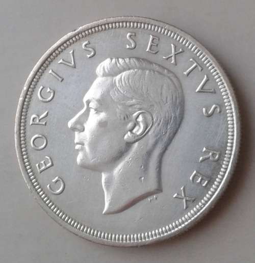 1952 Union silver 5 Shillings.