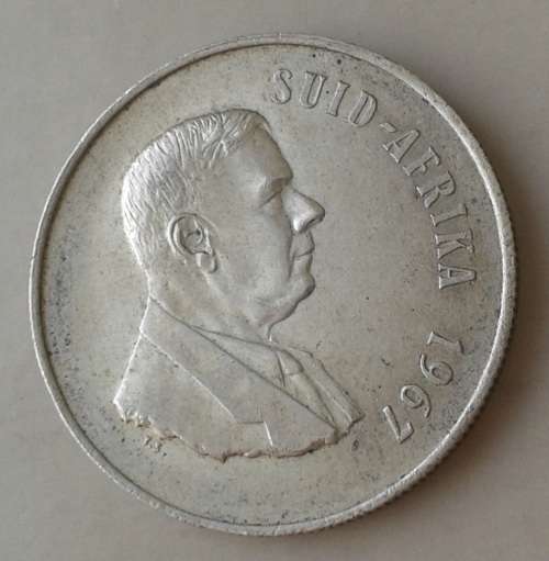 1967 Afrikaans silver R1.