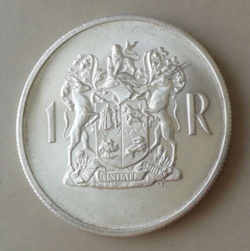 Nice 1969 Afrikaans silver R1.