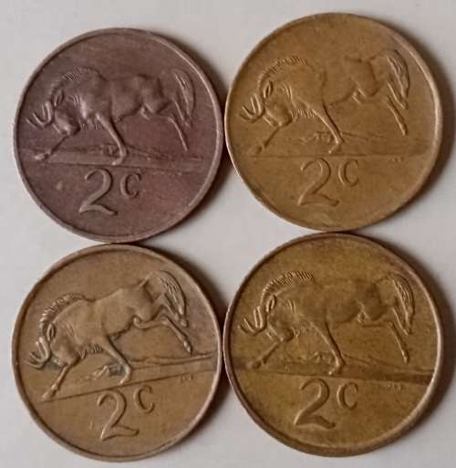 1981-1984 Republic 2c set in sequence
