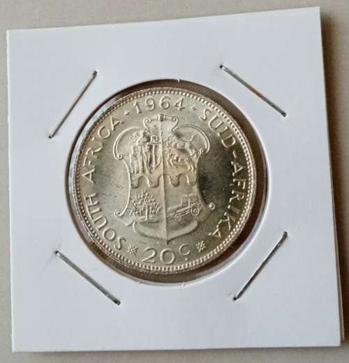 Very nice 1964 Republic uncirculated silver 20c (almost proof-like)