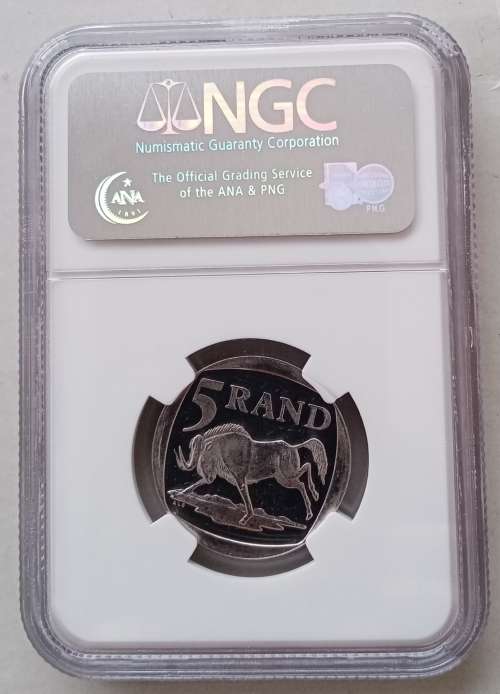 Scarcer grade 2000 Mandela R5 NGC graded PF62 Ultra Cameo (only 38)