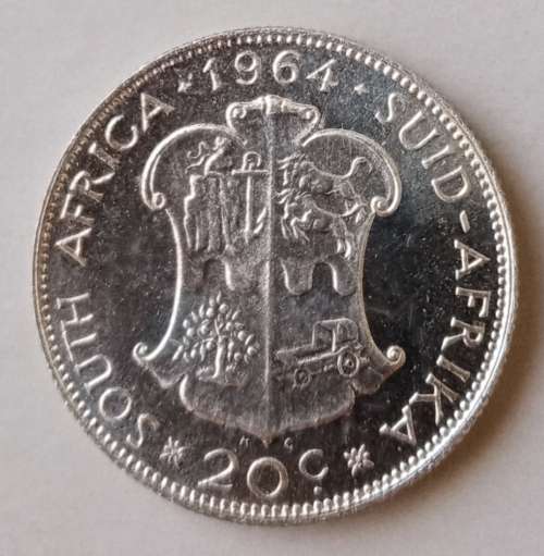 1964 Republic proof silver 20c