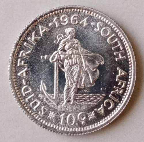 1964 Republic proof silver 10c