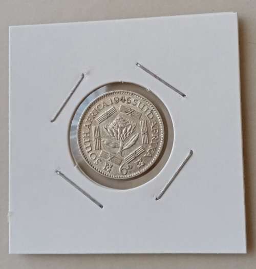 Extremely fine 1946 union silver sixpence
