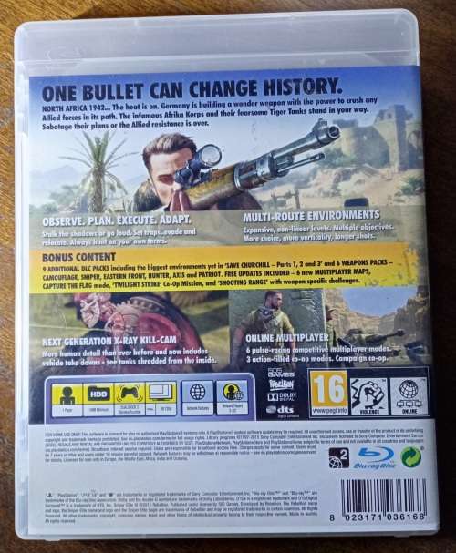 Sniper Elite 3 Ultimate edition PS3