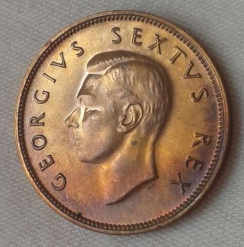 1952 Union 1/2 Penny in lustrous proof