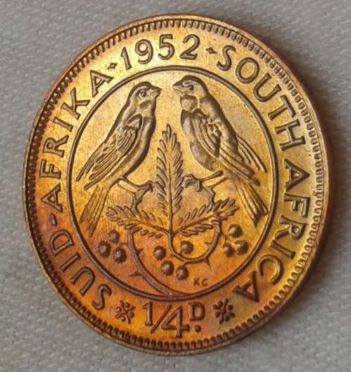 Nice 1952 union 1/4 Penny in lustrous proof