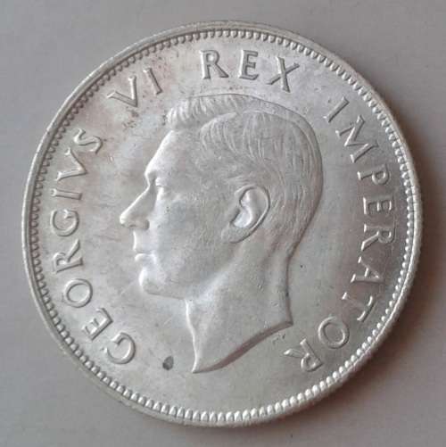 1941 Union silver 2 1/2 Shillings in AU