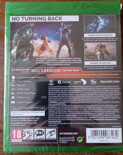 Outriders XBOX ONE/Series X (New & sealed) Online play only