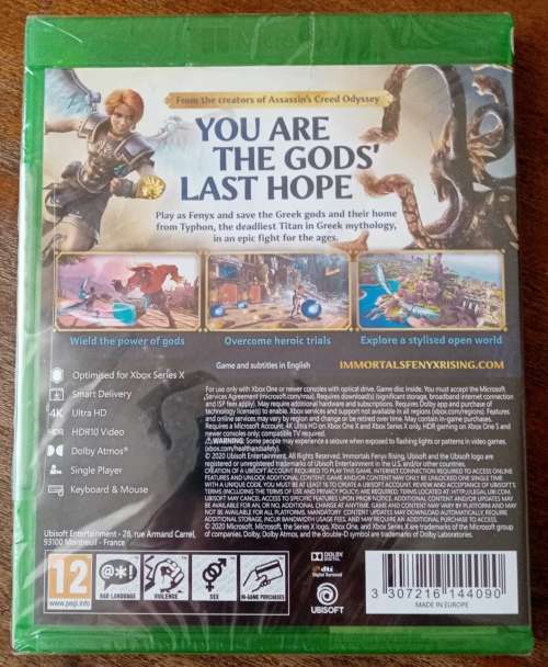 Immortals Fenyx Rising XBOX ONE/Series X (New & sealed)