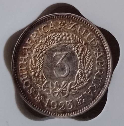 Excellent 1923 Union silver tickey SANGS AU50