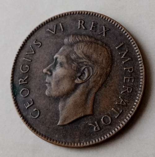 Scarce 1937 union 1/4 penny in unc