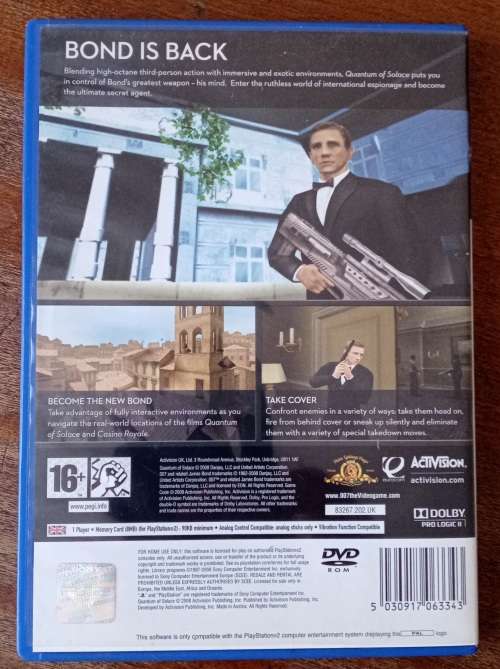 007 Quantum Of Solace PS2