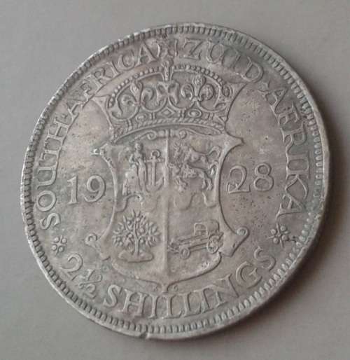 1928 Union silver 2 1/2 Shillings