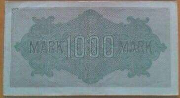 1922 German 1000 Mark note