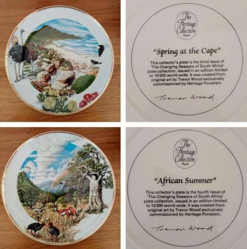 Complete set of Heritage Collection Changing Seasons limited Edition plates