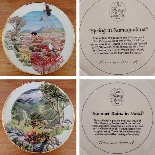 Complete set of Heritage Collection Changing Seasons limited Edition plates