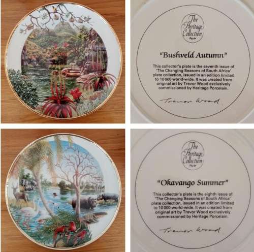 Complete set of Heritage Collection Changing Seasons limited Edition plates