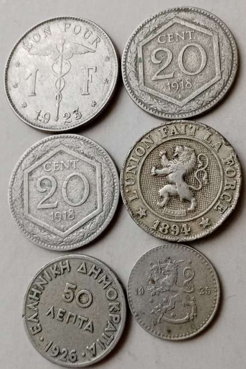 x6 Old world coins