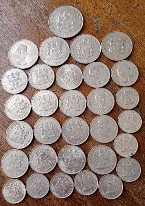 Mixed lot of x31 S.A nickel coins