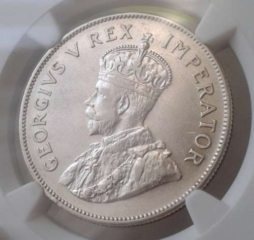 High grade 1935 union silver 2 1/2 Shillings NGC XF45