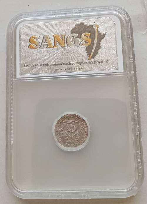 High grade 1929 union silver tickey SANGS AU53