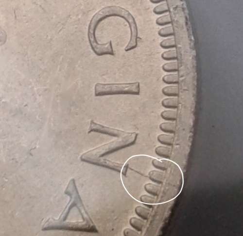 Nice 1958 Union silver 2 1/2 Shillings SANGS MS61 (Cracked Die)