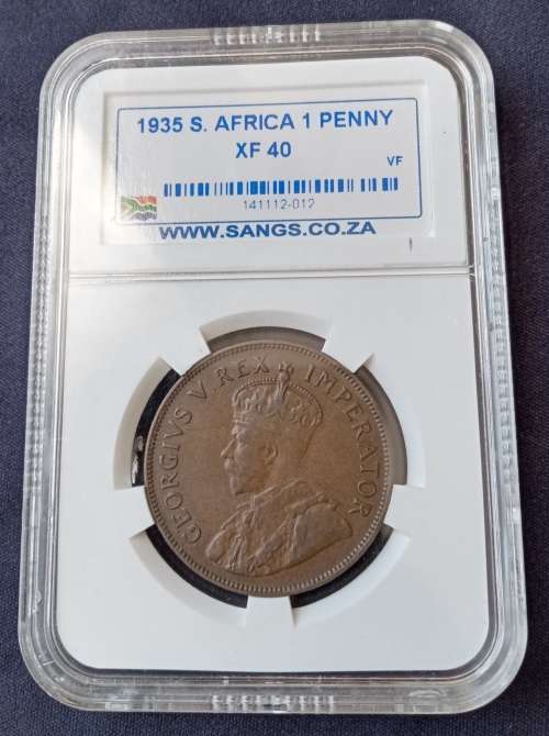 1935 Union penny SANGS XF40