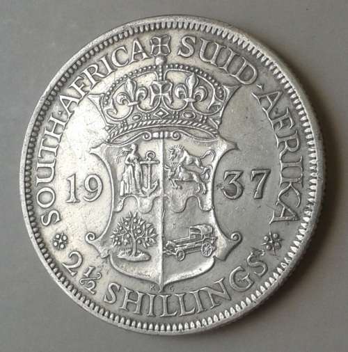 Nice 1937 union silver 2 1/2 Shillings