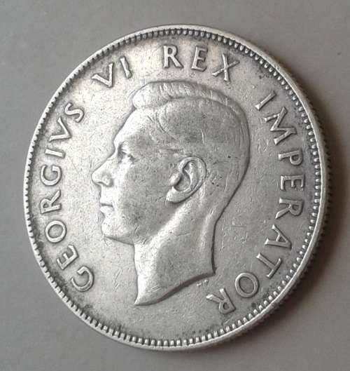 1945 Union silver 2 1/2 Shillings in VF